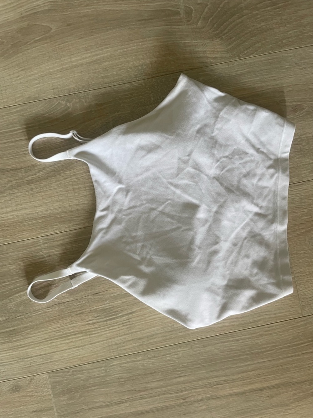 Basic White Cropped Tank Top